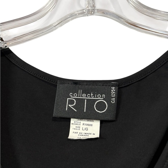NWOT, Rio Collection, Sleeveless Tunic Rock & Roll, Large, Black & Colors - Picture 4 of 10